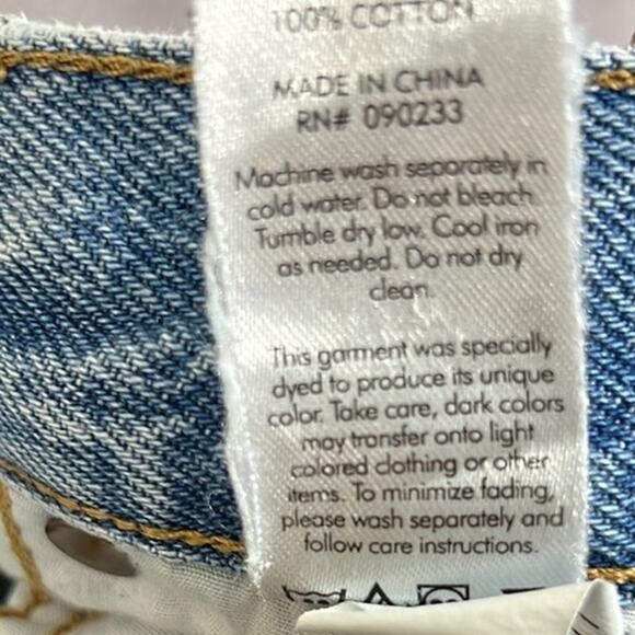 Pacsun Jeans Womens 25 Light Wash High Rise Crop Boyfriend Rigid Distressed - Picture 6 of 6